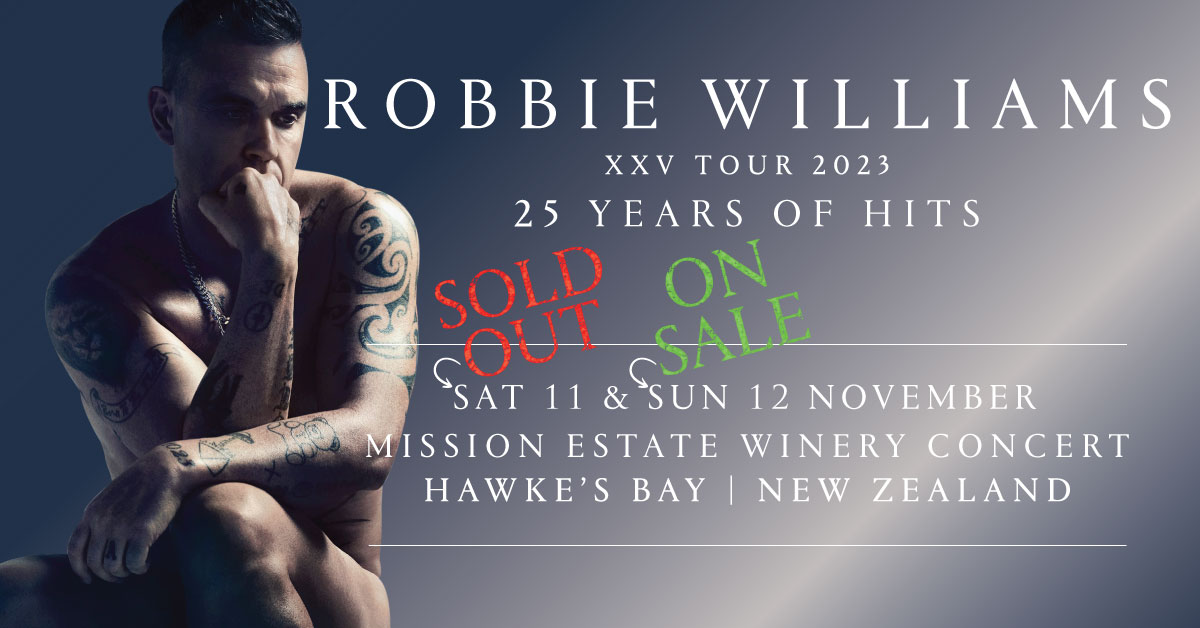 robbie williams tour song list 2023