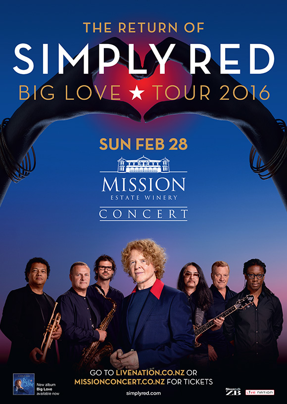 Mission Concert pre-sale commencing at Midday Wednesday, November 11